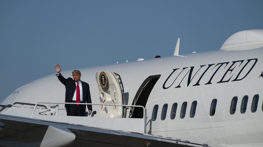 Trump Departs Washington