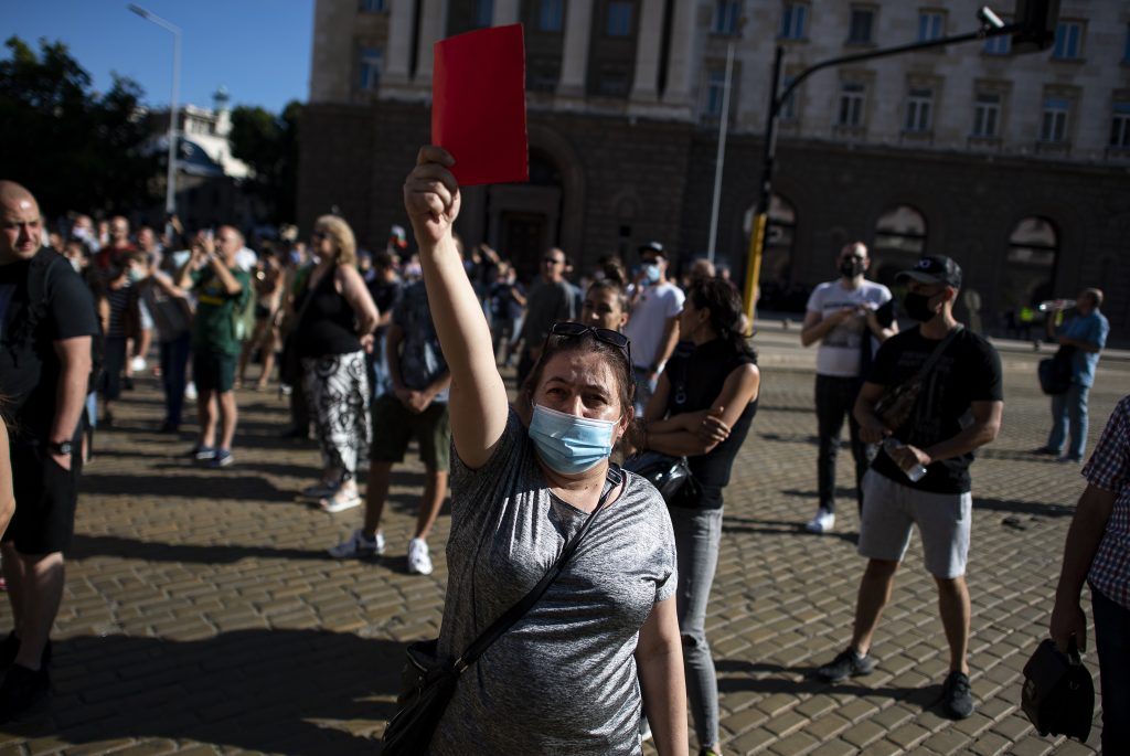 Protests in support of the president in Sofia