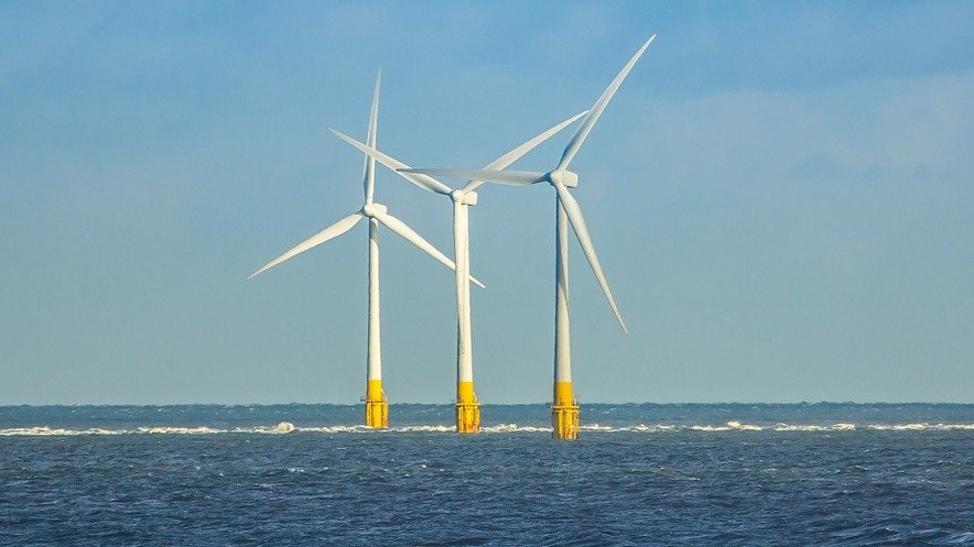 North Sea wind turbines