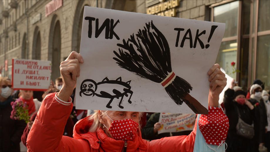 Pensioner’s and students‘ protest in Minsk