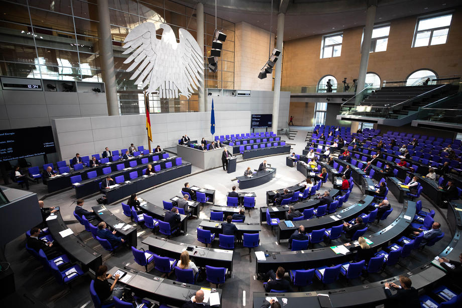 German parliament session