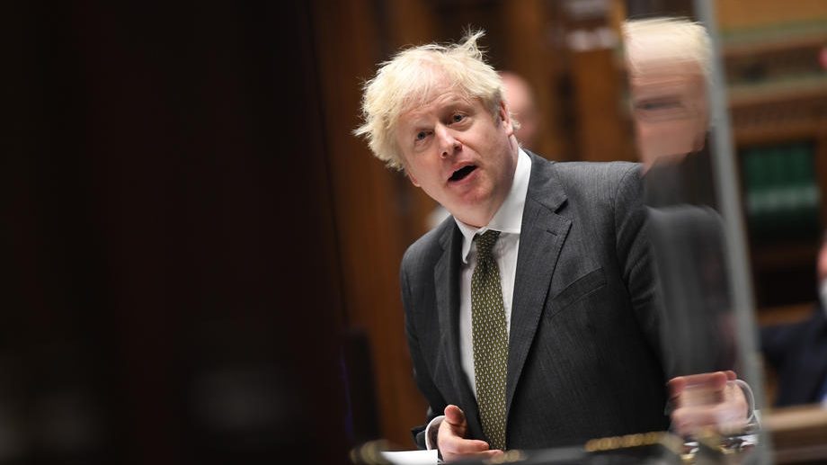 Boris Johnson in Parliament