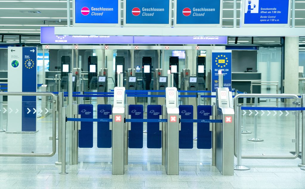Frankfurt Internal Airport amid the Coronovirus pandemic