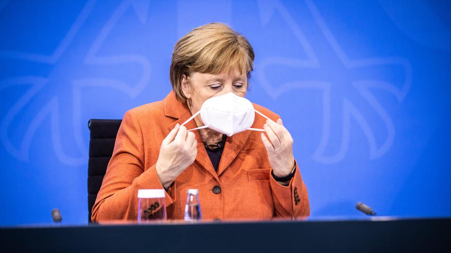 Presser after German Chancellor Merkel’s video conference with German State Premiers about coronavirus measures