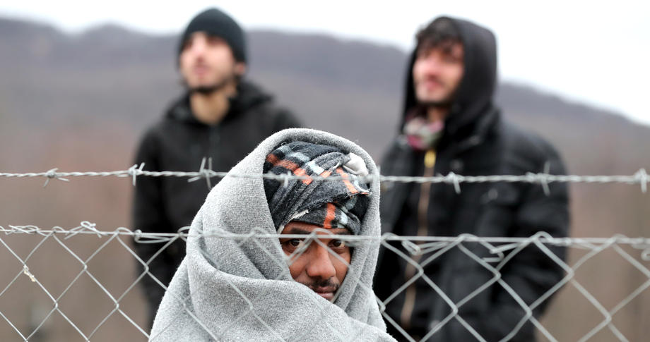 Migrants in Bihac City, Bosnia