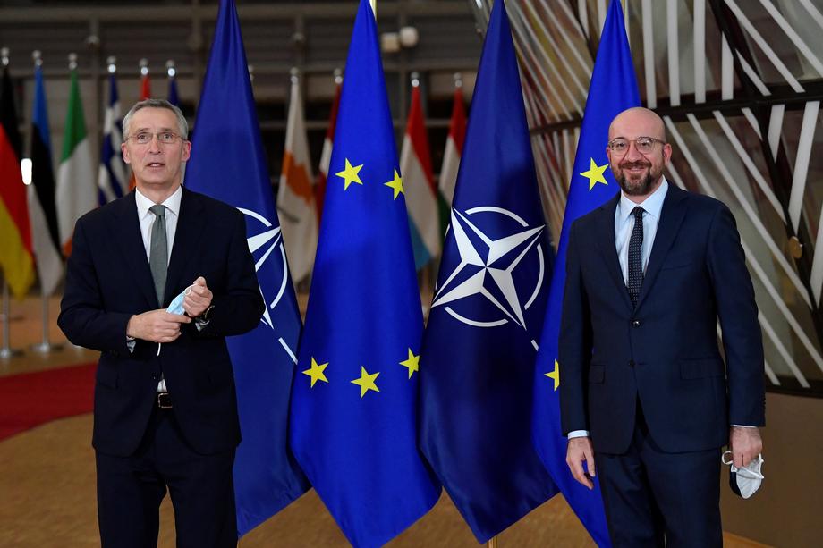 EU Coincil president meets NATO Secretary General