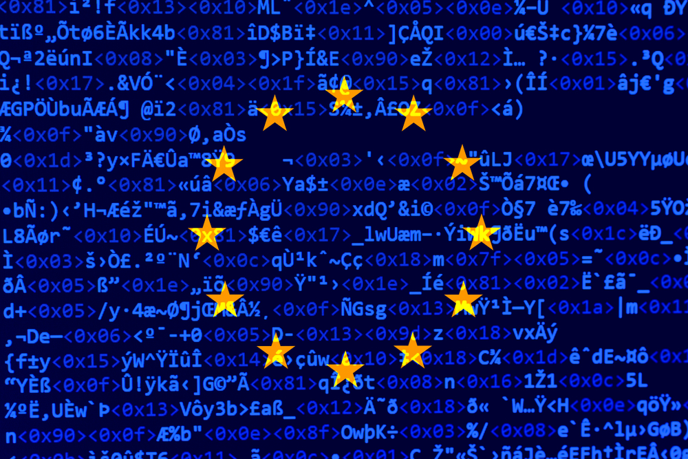 Source,Code,Of,Software,With,Errors,And,Overlaid,Eu,Flag.