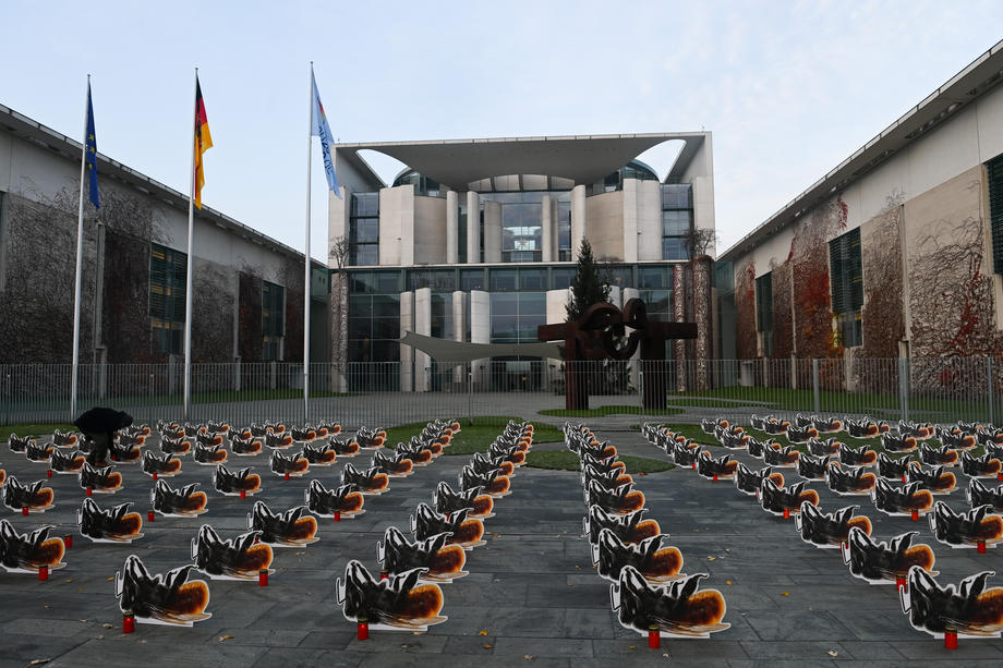 Activists demonstrate against bee mortality, in Germany