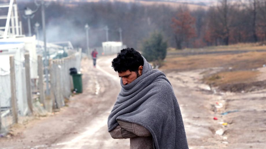 Migrants in Bihac City, Bosnia