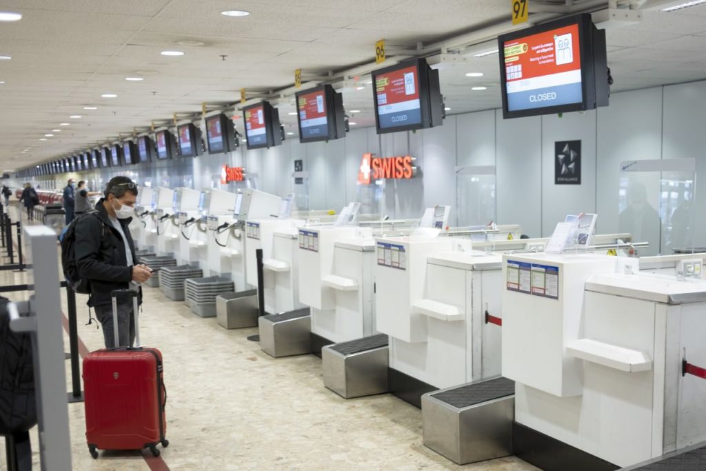 Geneva Airport during coronavirus pandemic