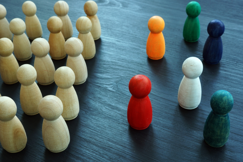 Diversity,And,Inclusion,Concept.,Wooden,And,Colored,Figurines.