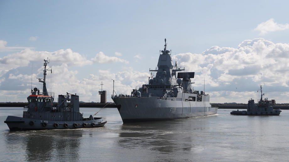 German frigate ‚Hamburg‘ leaves for the Mediterranean