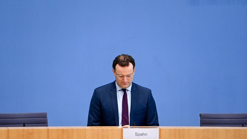 German Federal Government press conference on coronavirus pandemic situation and lockdown