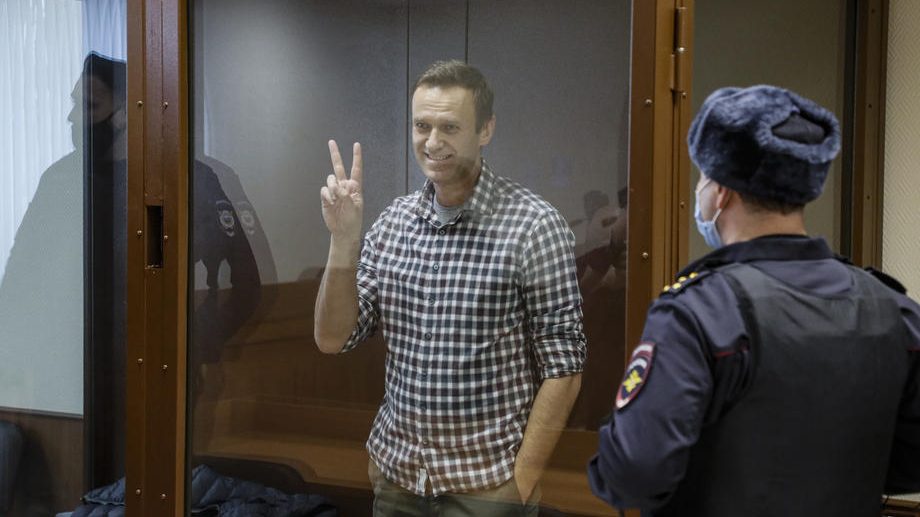 Alexei Navalny on trial in Moscow