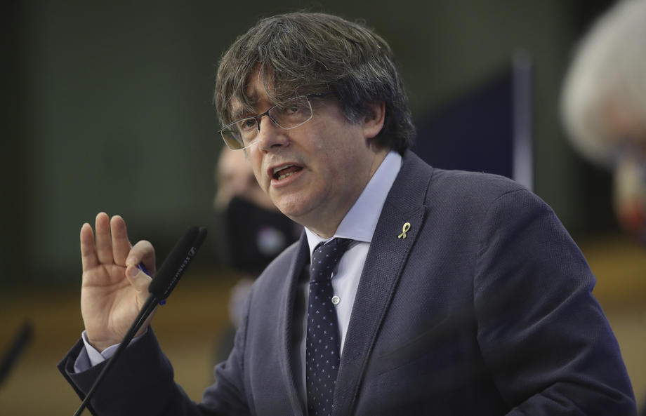 Press conference EU Parliament’s lift on immunity of former members of Catalan parliament