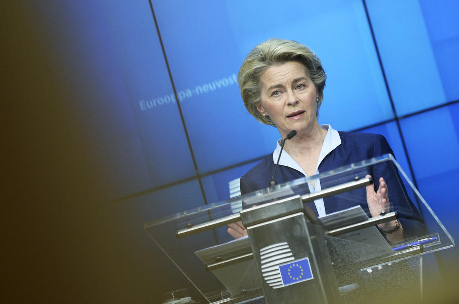 European leaders‘ and NATO Secretary General Jens Stoltenberg video conference on security and defence and on the EU’s Southern Neighborhood in Brussels