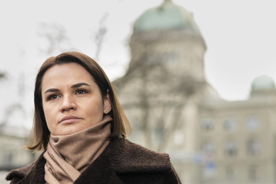 Svetlana Tikhanovskaya visits Bern