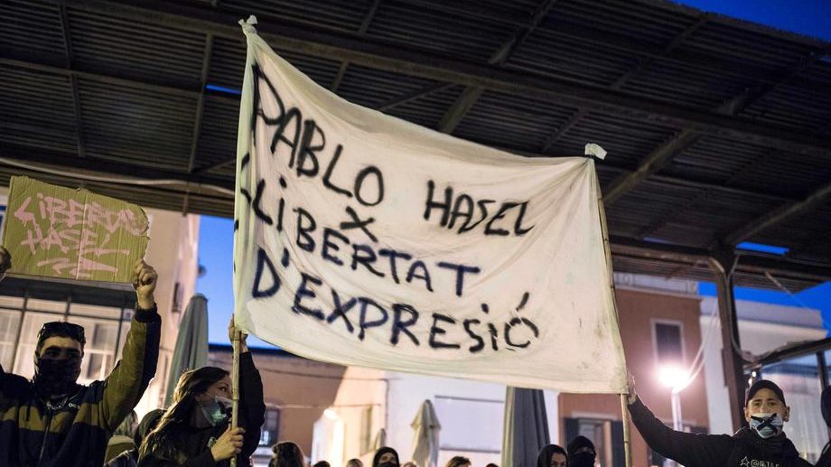 Protests for Pablo Hasel’s imprisonment