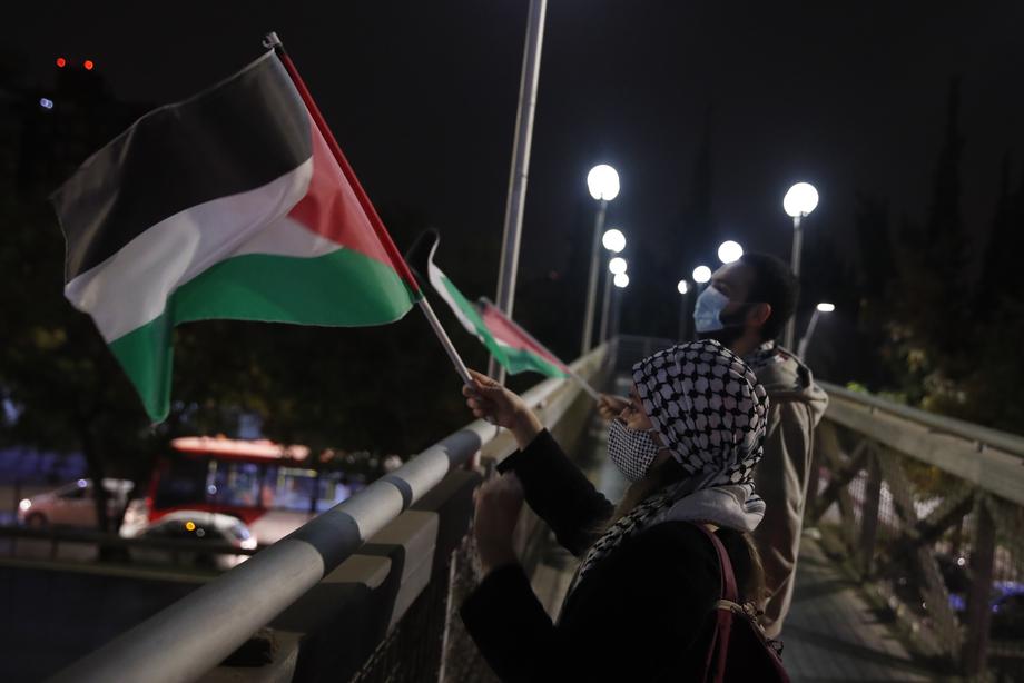 Marches of support of the Palestinian community in Chile