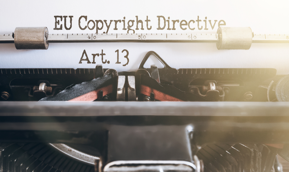 Words,Eu,Copyright,Directive,Article,13,Written,On,Vintage,Typewriter