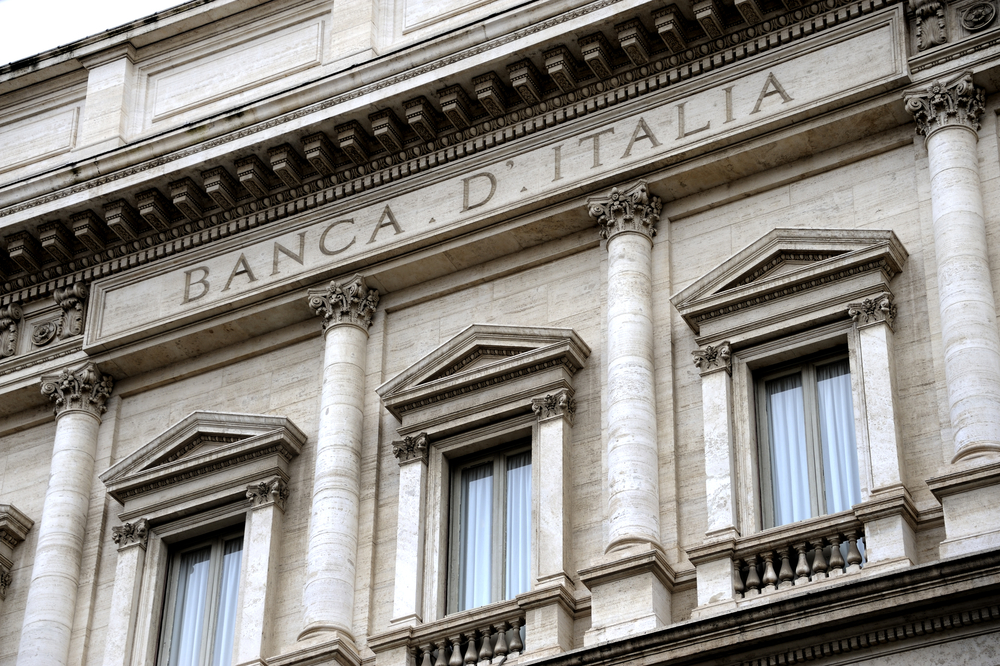 Facade,Of,The,Bank,Of,Italy,In,Rome