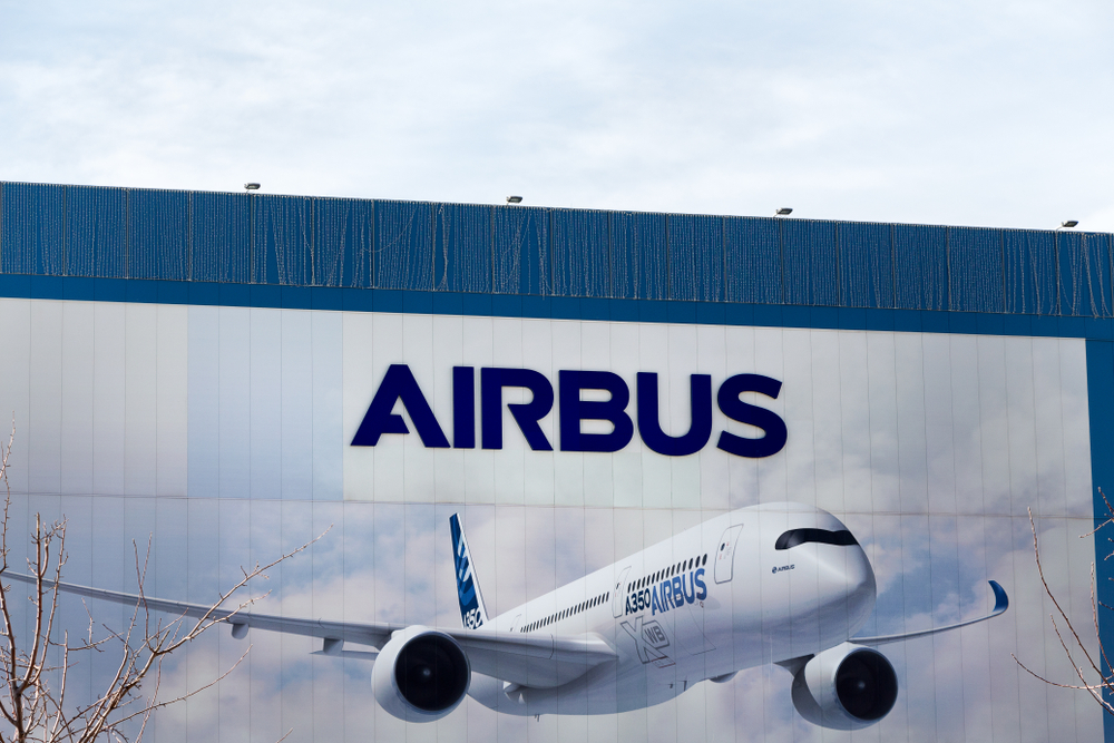 Illescas,,Spain,-,February,16,,2019:,Airbus,Logo,On,Airbus