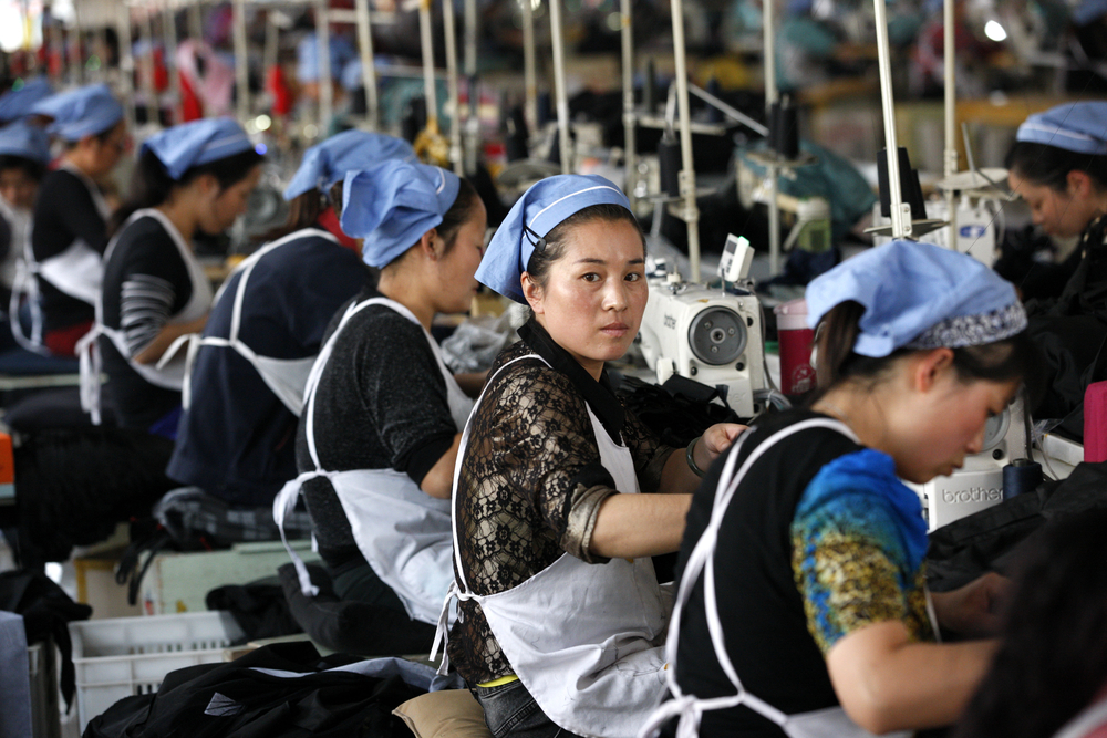 Female,Labors,Work,In,A,Cloth,Factory,Which,Export,To
