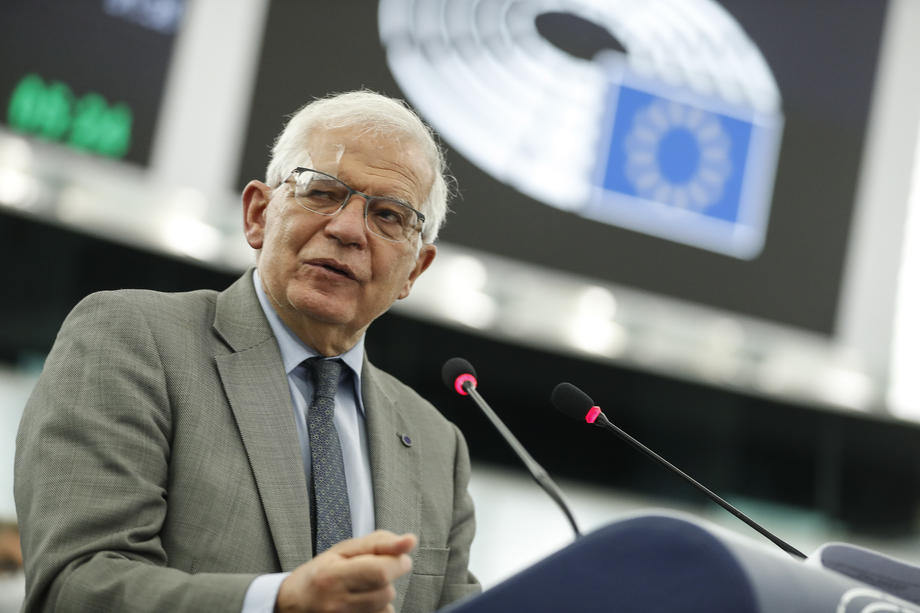 Borrell speech in Strasbourg