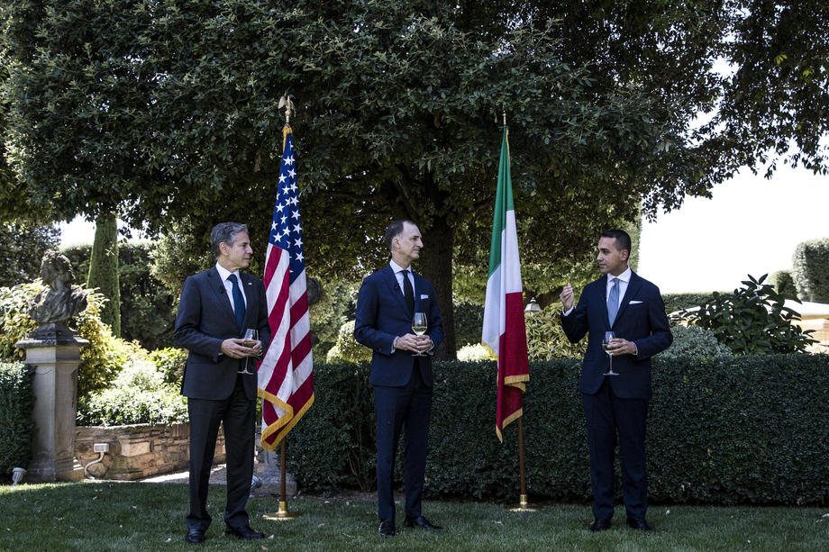 US Secretary of State Antony Blinken in Rome