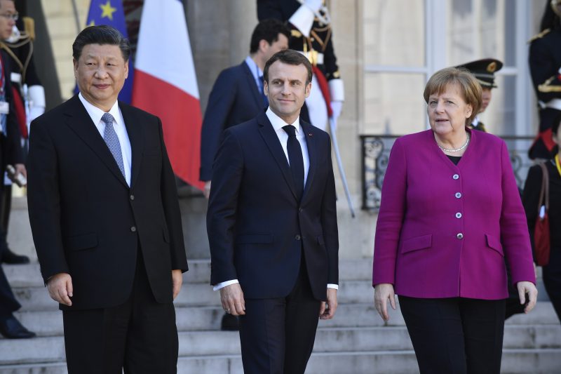 Klima und Menschenrechte Themen bei Merkel, Macron und Xi