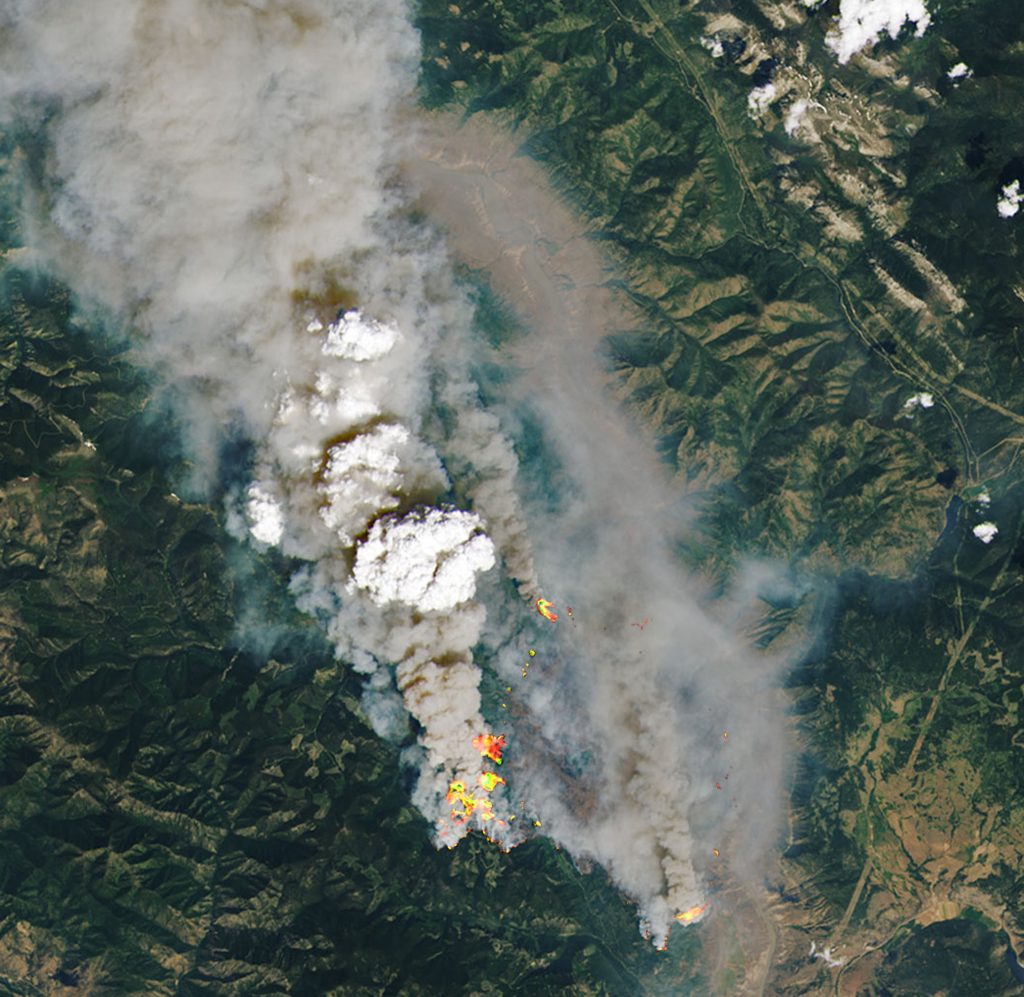 Wildfires in Canadian Province of British Columbia