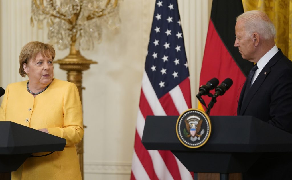 Biden Holds a Joint Press Conference with Angela Merkel