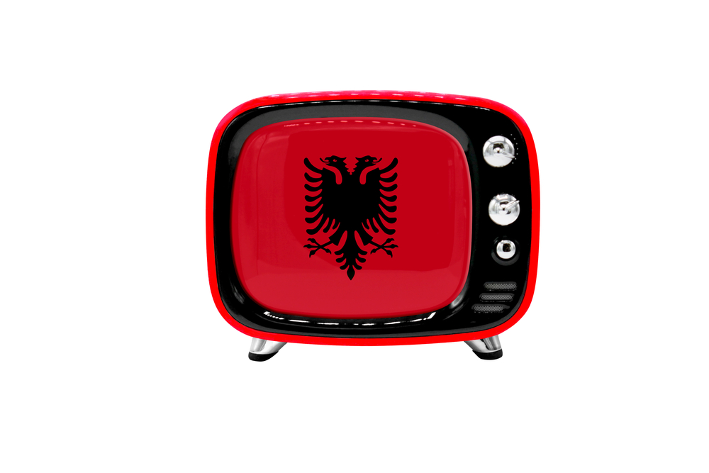 The,Retro,Old,Tv,Is,Isolated,Against,A,White,Background