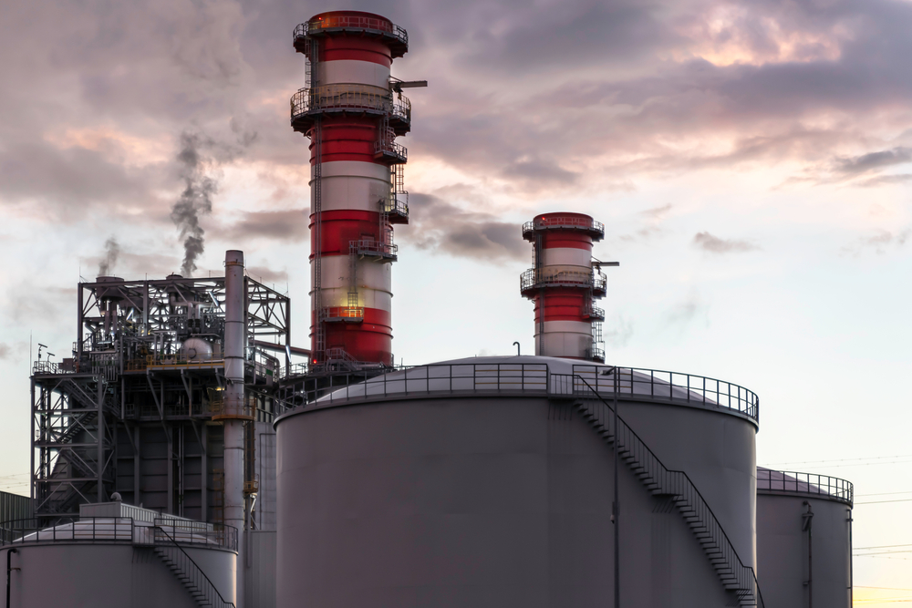 View,Of,The,Chimneys,Of,The,Thermoelectric,Power,Plant,At