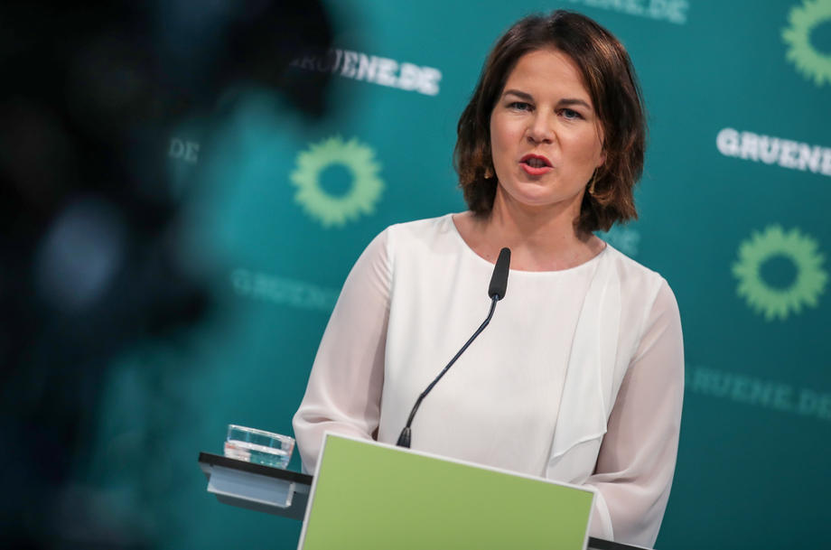Germany Buendnis 90 / Die Gruenen Party Baerbock press conference