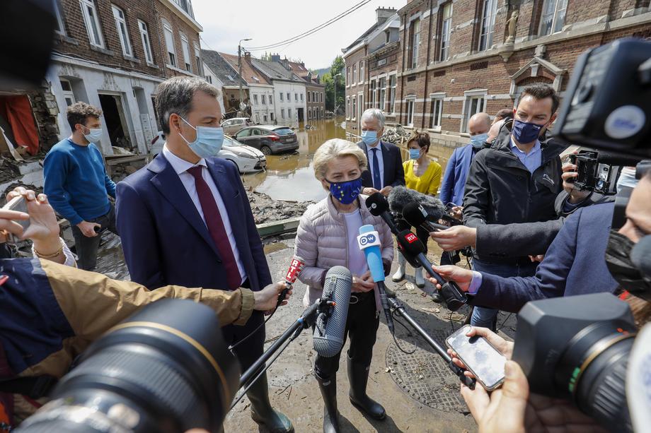 Flooding in Belgium