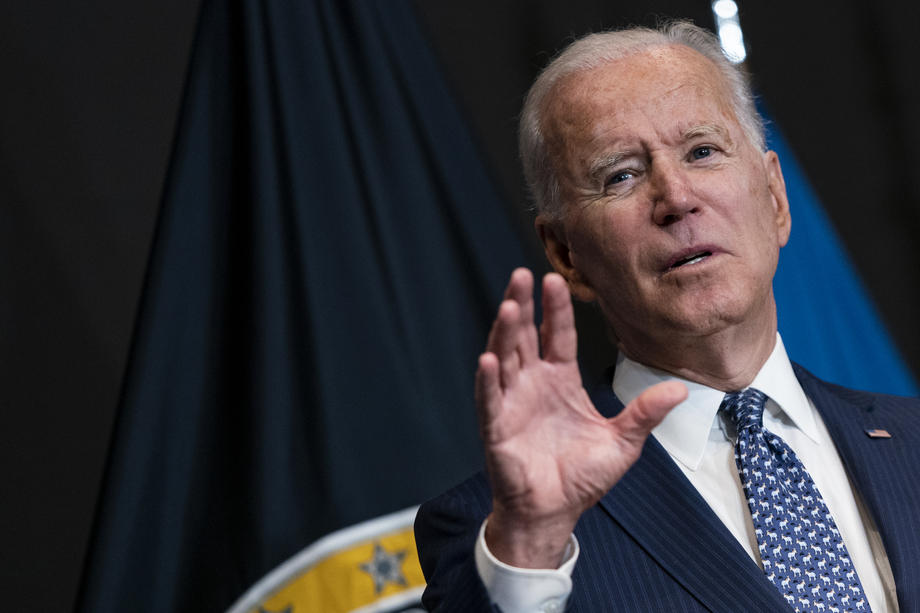 US President Joe Biden delivers remarks to Intelligence Community workforce