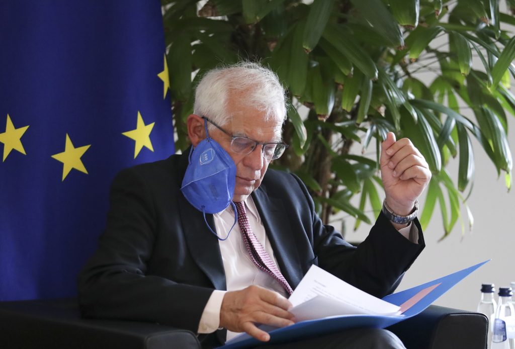 EU foreign policy chief Josep Borrell meets Zoran Tegeltija in Brussels