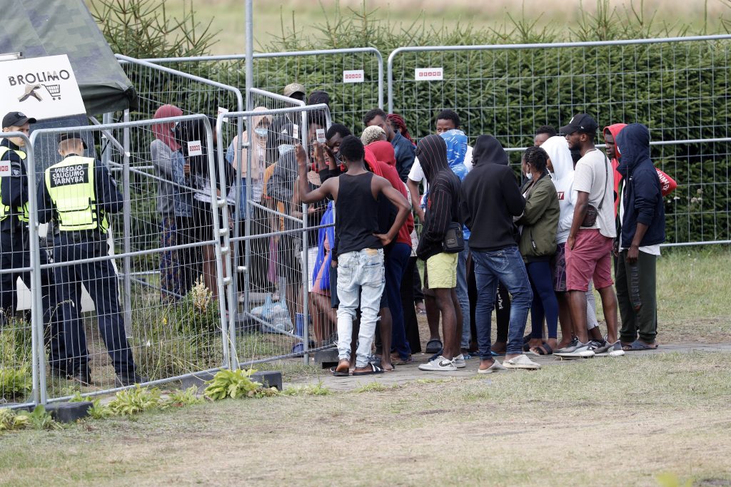 Migrant detention centre in Vydeniai