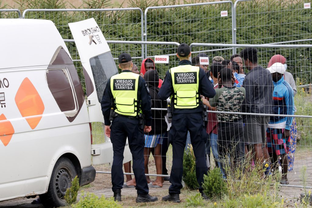 Migrant detention centre in Vydeniai
