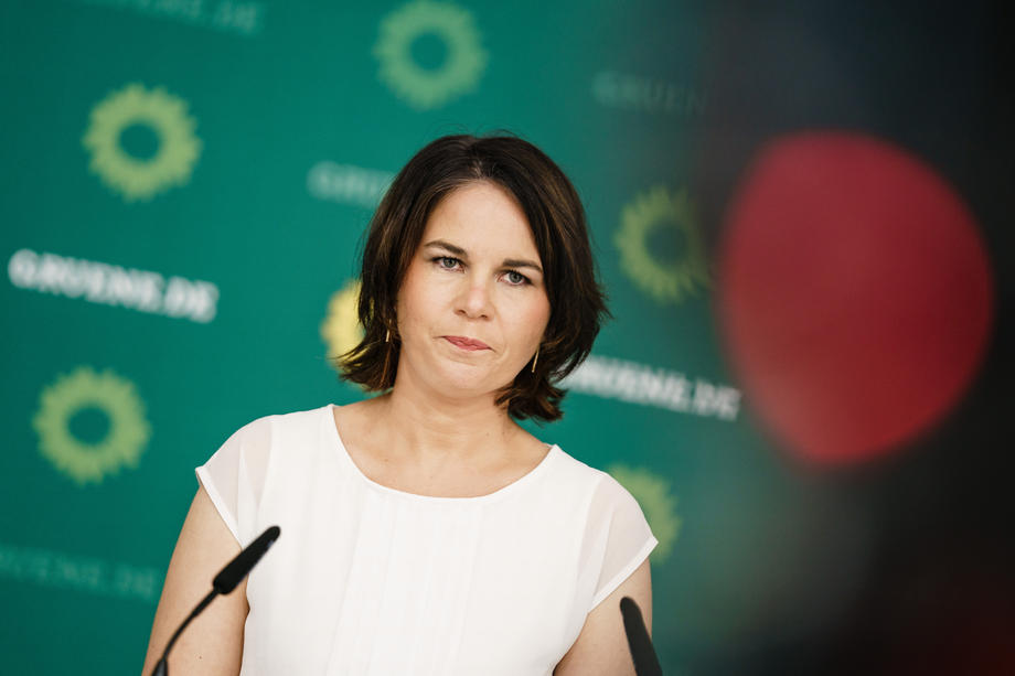 Green party top candidate Annalena Baerbock presents impulse paper for a national education offensive