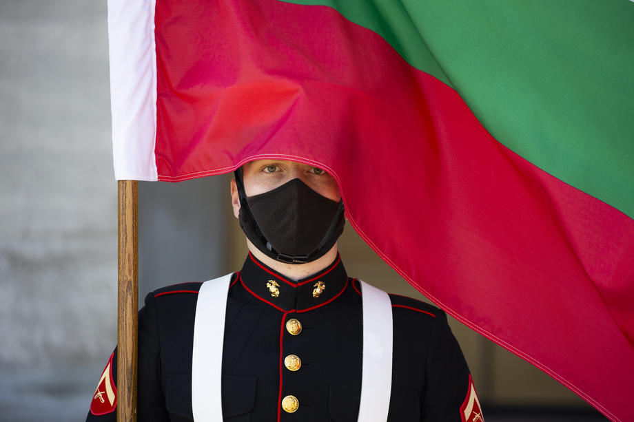 US Secretary of Defense Mark Esper hosts Bulgarian Minister of Defense Krasimir Karakachanov at the Pentagon