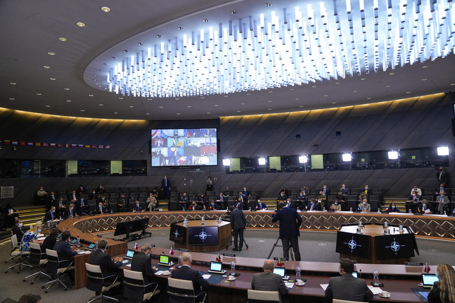 NATO Foreign Ministers video meeting following the developments in Afghanistan