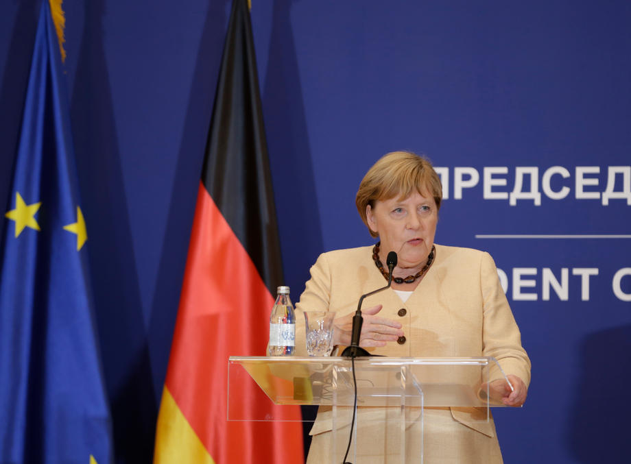 German Chancellor Angela Merkel visits Serbia