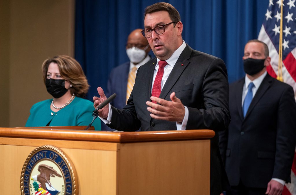 Deputy Attorney General Lisa O. Monaco holds press conference