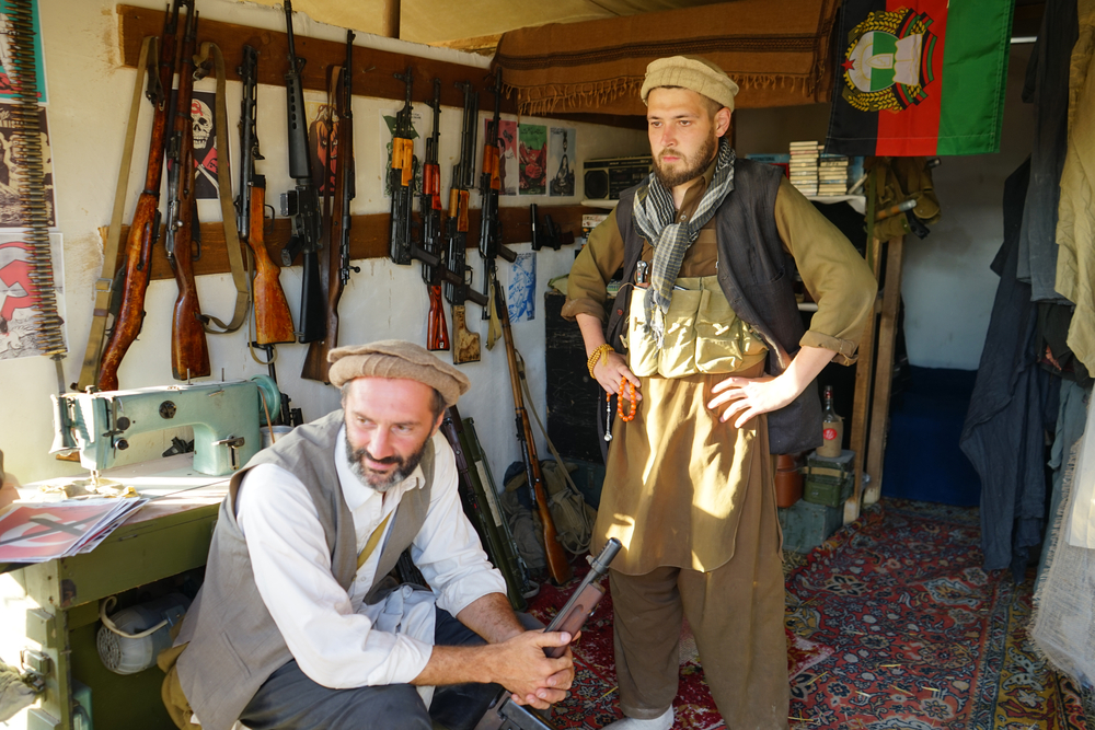 Afghan,Militants,Of,The,Taliban,Terrorist,Organization,With,An,Arsenal
