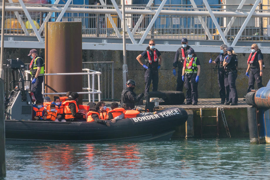 Migrants continue to arrive along Britain’s coast seeking asylum