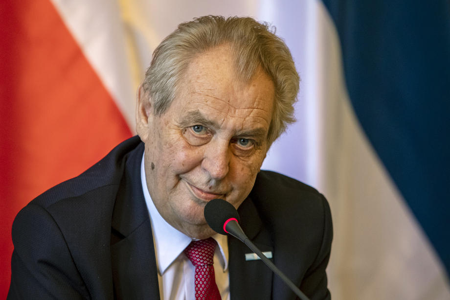 Czech President Zeman admitted to hospital
