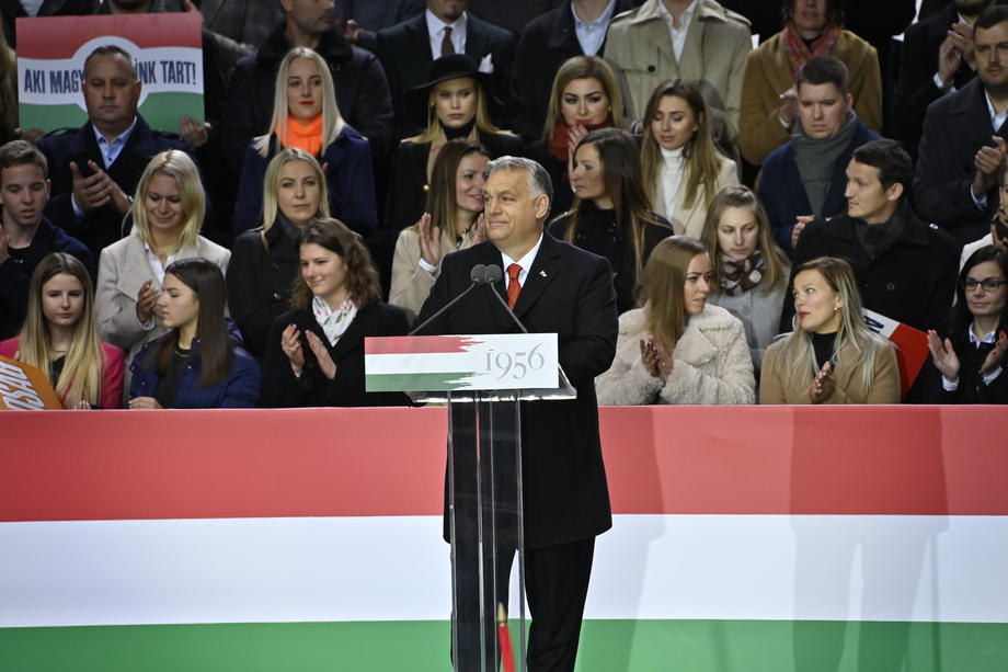 65th anniversary of the Hungarian revolution in Budapest