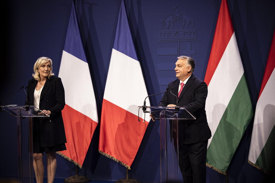 Marine Le Pen visits Budapest